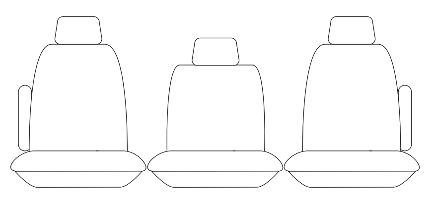 TUFF Customs Neoprene Seat Covers 2nd Row KIA CARNIVAL KA4 S/SI/SLI 9/2020-2026