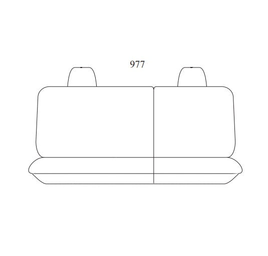 Getaway Neoprene Seat Covers 2 Rows NISSAN NAVARA D40 RX DUAL CAB 12/2005-2/2009