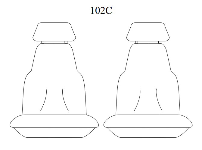 TUFF Customs Neoprene Seat Covers 2 Rows MITSUBISHI ECLIPSE CROSS YB 2020-2026
