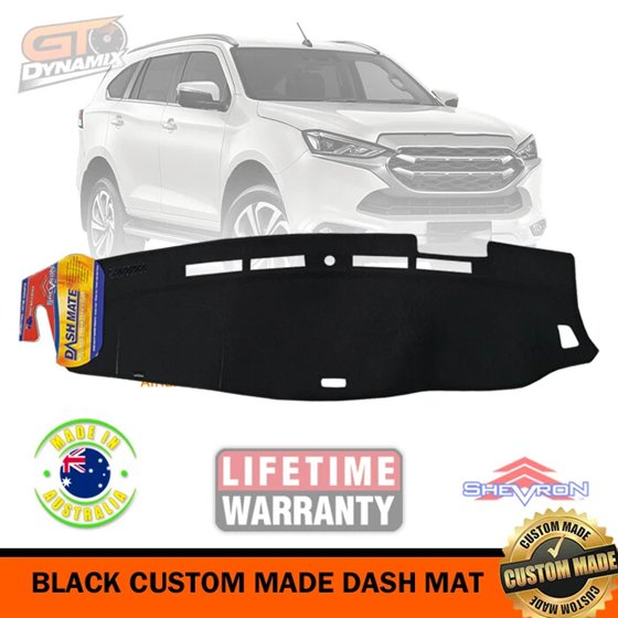 TUFF Customs Neoprene Seat Covers 3 Rows + Shevron Dash Mat DM1622 For Isuzu MU-X TF LSU LST 2021-2026