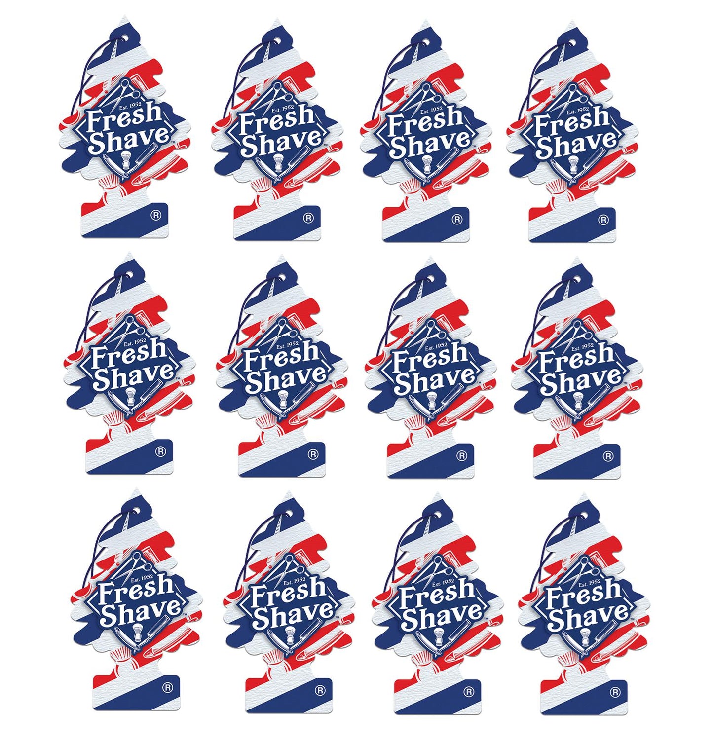 Little Trees Air Freshener Fresh Shave (Pack of 12) 17068