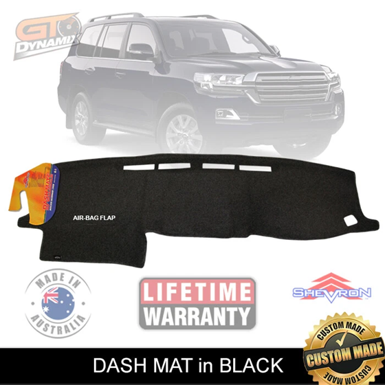 TUFF Customs S1 Neoprene Seat Covers + Shevron Dash Mat DM1421 For Toyota Landcruiser 200 Series GXL 07-21