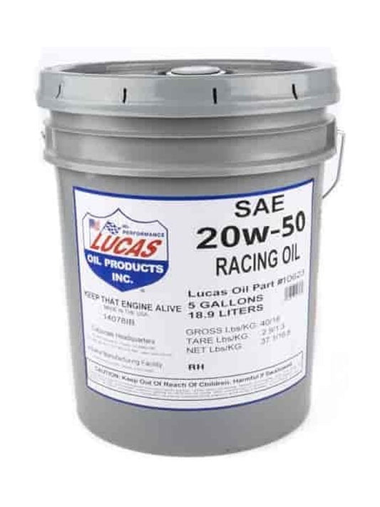 Lucas Mineral SAE 20W-50 Racing Oil 18.9 Litres 10623