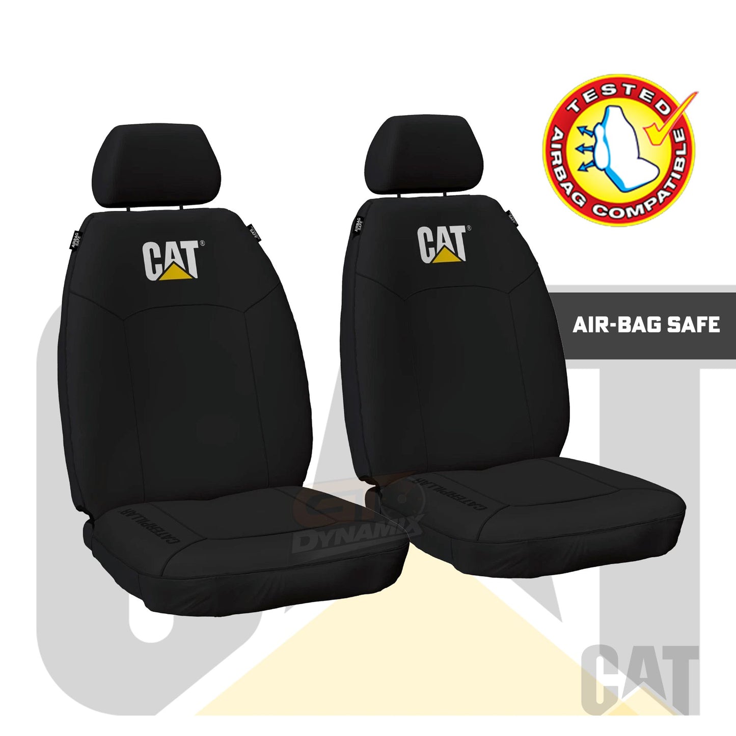 Official CAT Caterpillar HD Cotton Canvas Seat Covers VW TIGUAN 5N 103 110 118TSI 132 TSI 11/2007-10/2018