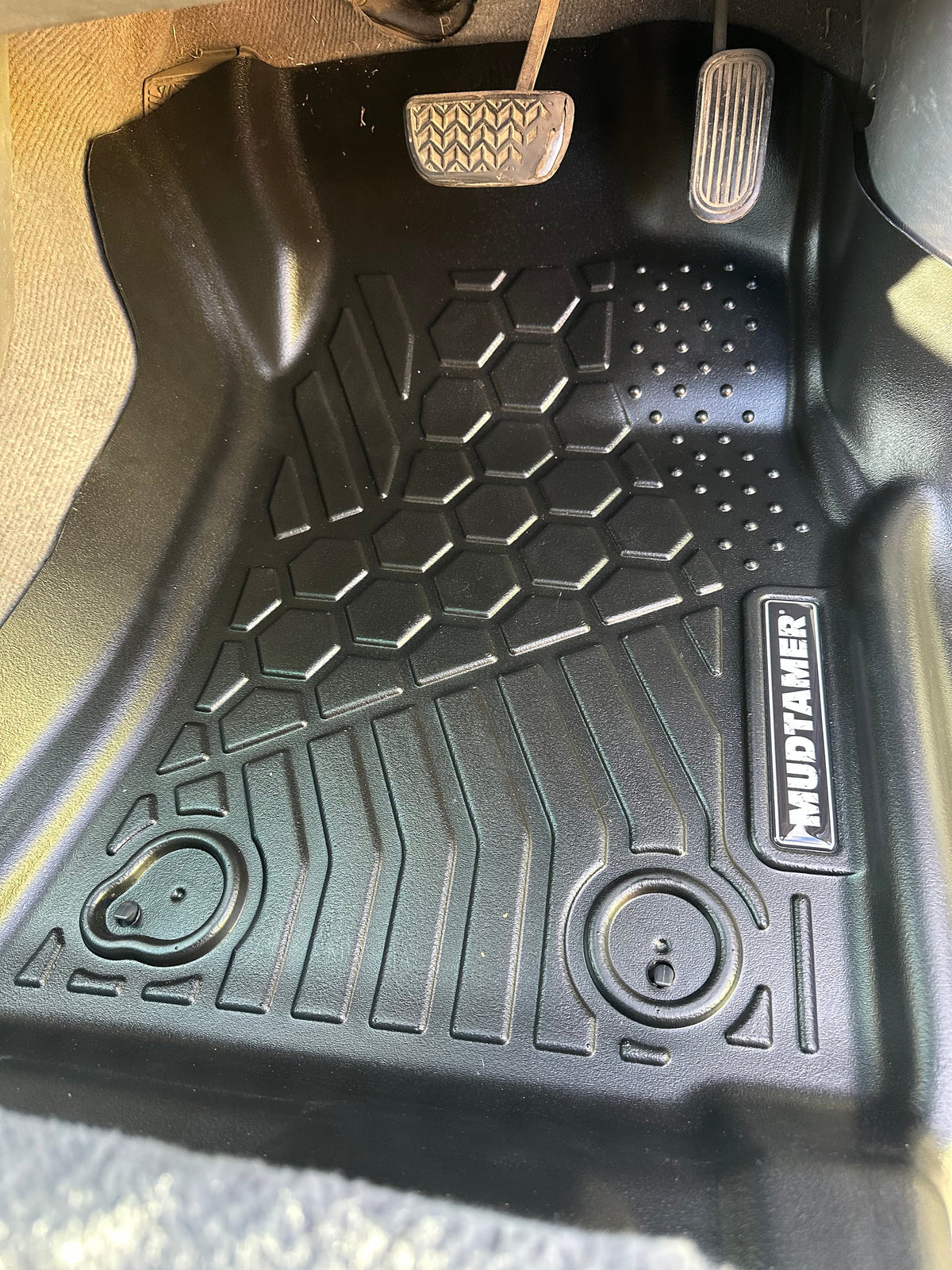 Mudtamer Floor Mats Front Set For Toyota N70 Hilux 2005-2011 Hook Clips