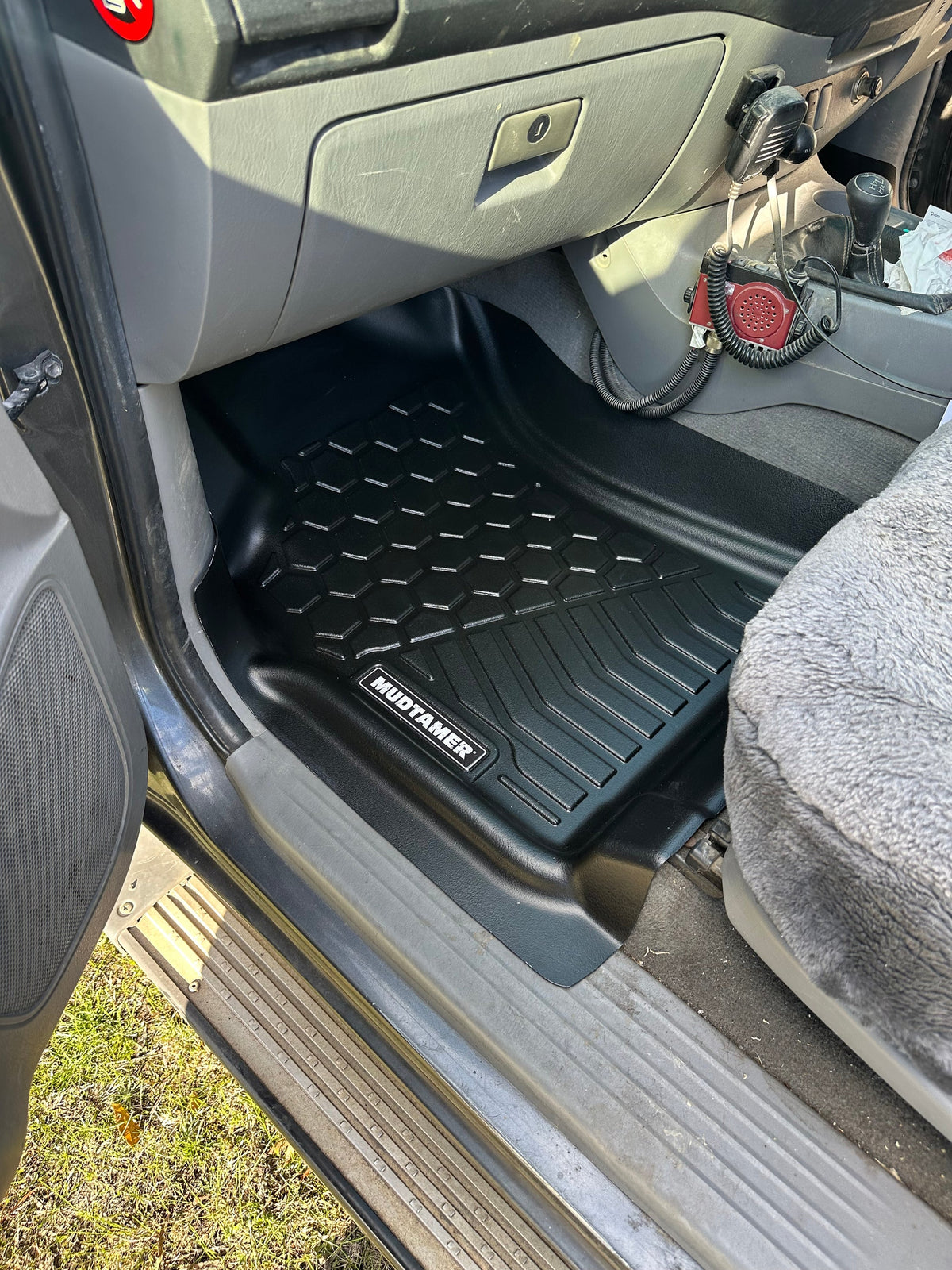 Mudtamer Floor Mats Front Set For Toyota N70 Hilux 2005-2011 Hook Clips