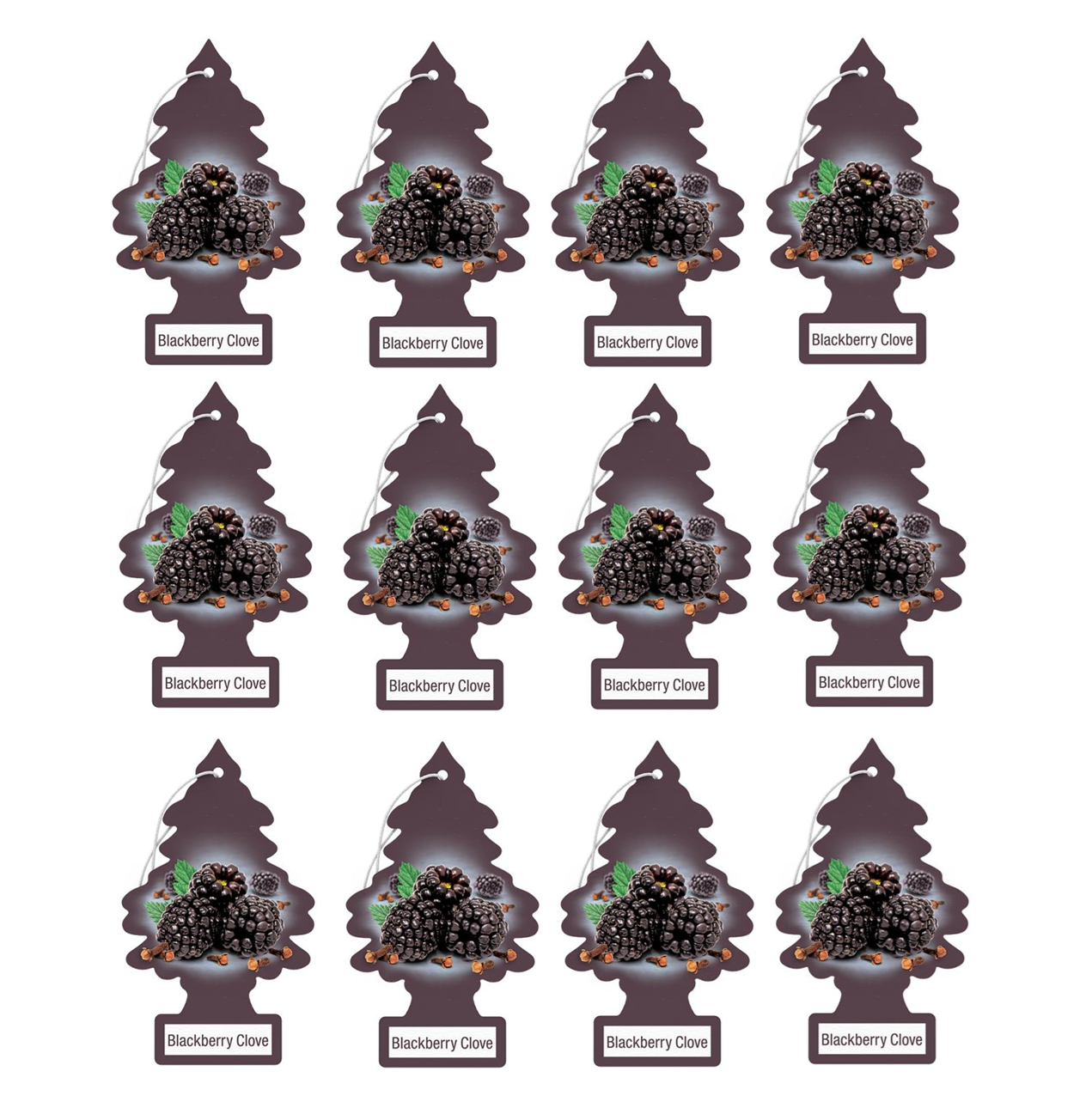 Little Trees Air Freshener Blackberry Clove (Pack of 12) 17343