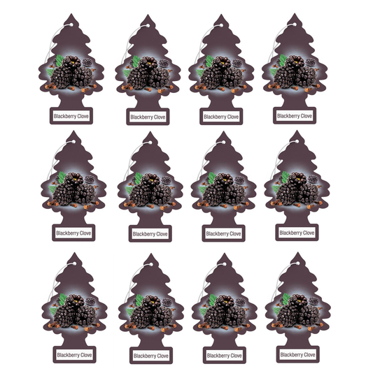 Little Trees Air Freshener Blackberry Clove (Pack of 12) 17343