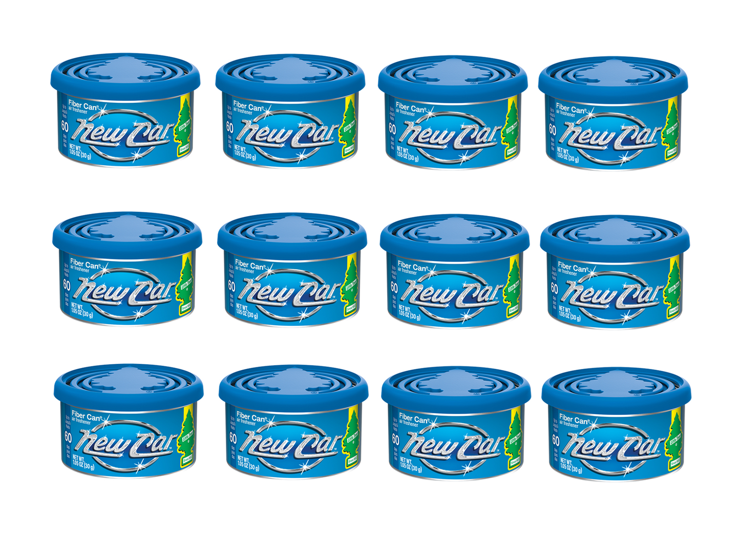 Little Trees Air Freshener New Car Fiber Can (Pack of 12) 17889