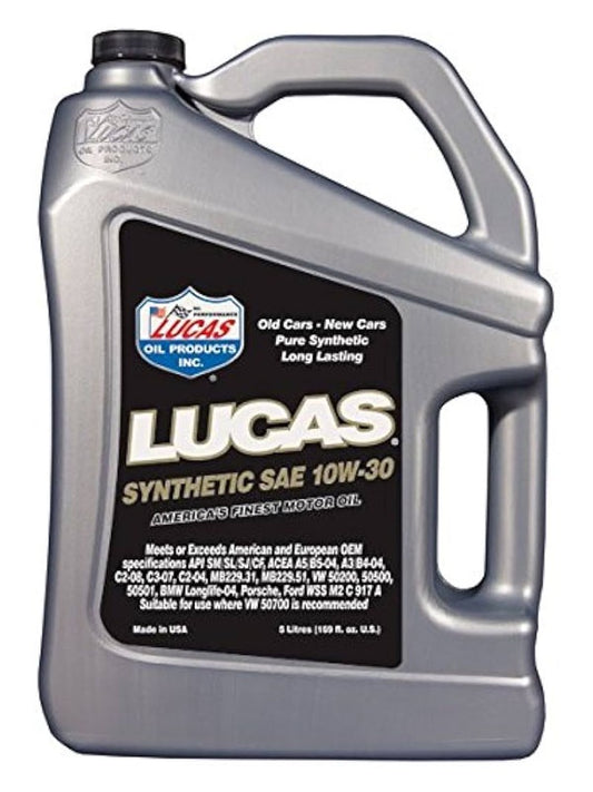 Lucas Synthetic SAE 10W-30 European Motor Oil 5 Litres 10128