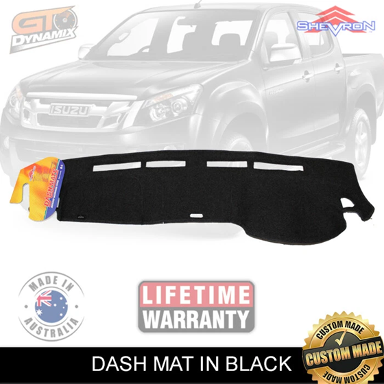 TUFF Customs 2 Rows Neoprene Seat Covers + Shevron Dash Mat DM1282 For Isuzu MU-X LS-U LSM LST2013-2021