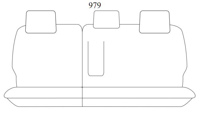TUFF Customs Neoprene Seat Covers 2nd Row FORD EVEREST 07/2022-2026