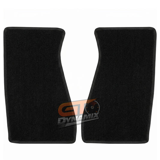Custom Made  Floor Mats Black 2pc HOLDEN STATESMAN HQ HJ HX HZ WB 7/1971-7/1985 w/ 9 Binding Colour