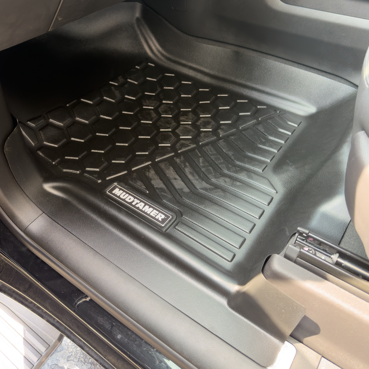 Mudtamer Floor Mats Full Set Front & Rear For Chevrolet Silverado 1500 2020-2026 2500 2021-2026