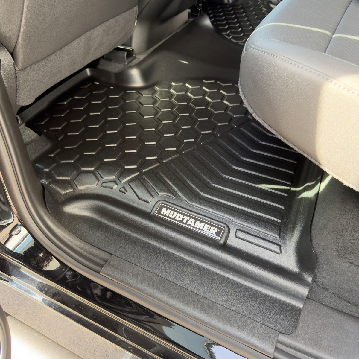 Mudtamer Floor Mats Rear Set For Chevrolet Silverado 1500 2020-2026 2500 2021-2026