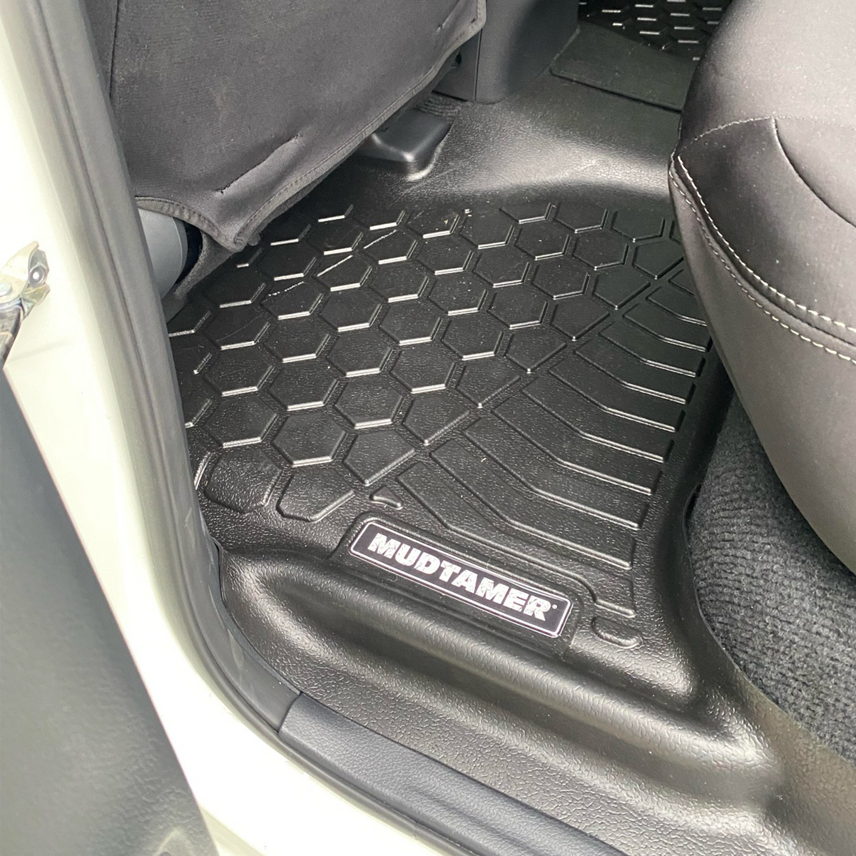 Mudtamer Floor Mats Rear Set For Nissan Navara NP300 2014-2026 Manual & 2017-2026 Auto