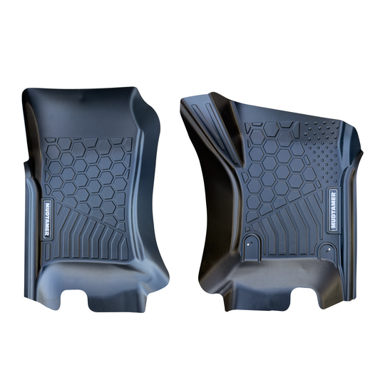 Mudtamer Floor Mats Front Set For Toyota Landcruiser 79 Series 1999-2016 Hook Clip