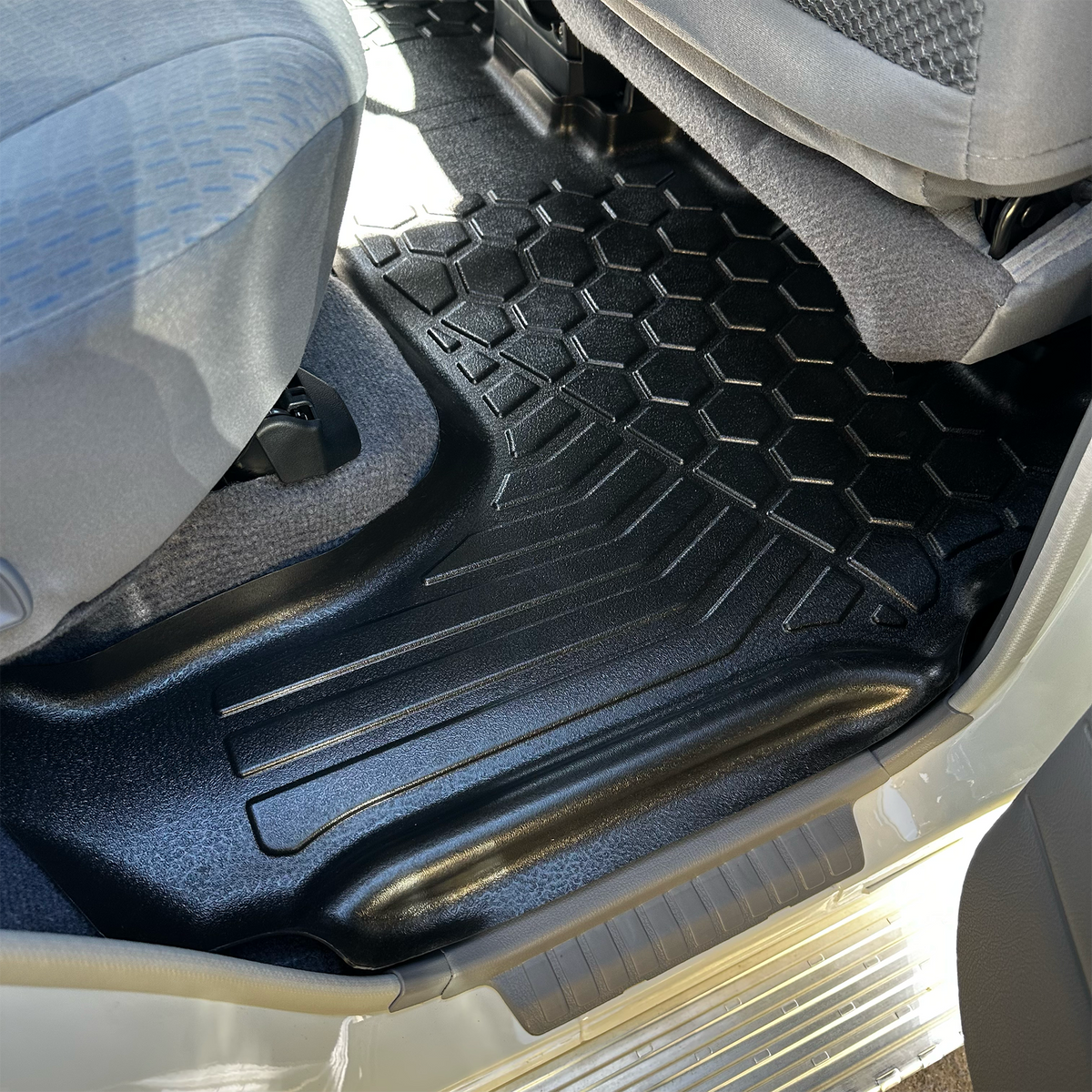 Mudtamer Floor Mats Rear Set For Toyota Landcruiser 76 Series Wagon 2007-2023