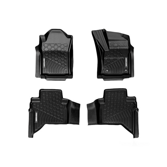 Mudtamer Floor Mats Full Set Front & Rear For Toyota N90 Hilux 2026-2026 Automatic 48V Hybrid