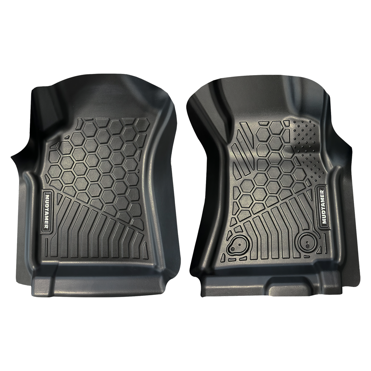 Mudtamer Floor Mats Front Set For Toyota N70 Hilux 2011-2015 Twist-Lock Clips