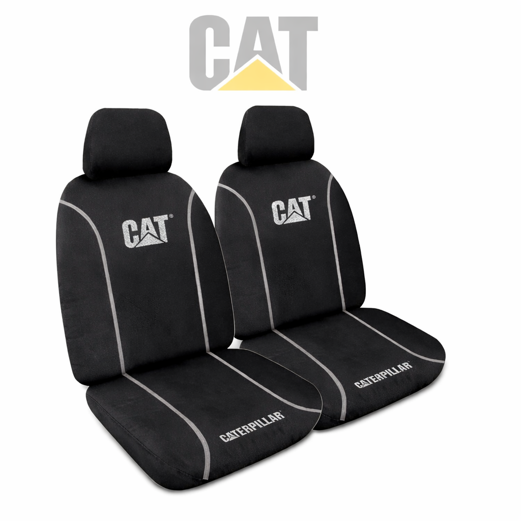 Official CAT Caterpillar HD Poly Canvas Seat Covers NISSAN QASHQAI J11 ST ST+ 7/2014-6/2022