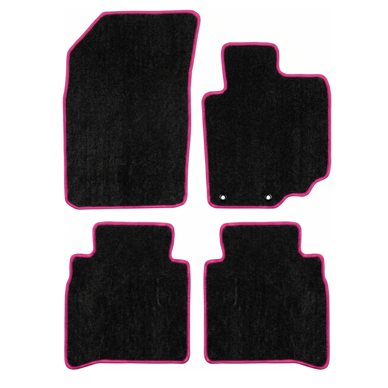Custom Made  Floor Mats Black 4pc For SUBARU LEVORG V1 AUTO 2014-2020 w/ 9 Binding Colour