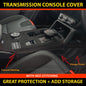 Shevron Transmission Console Cover + Red Stitching For Ford Everest Next Gen Ambiente Trend Sport Platinum 6/2022-2024