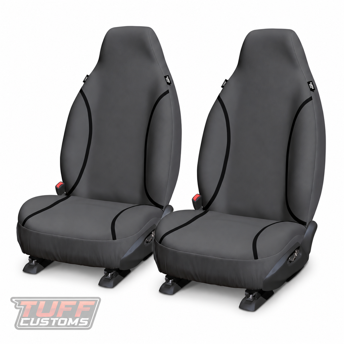 Tradies Canvas Grey Seat Covers Front ISUZU DMAX TF SX SINGLE CAB 7/2020-2026