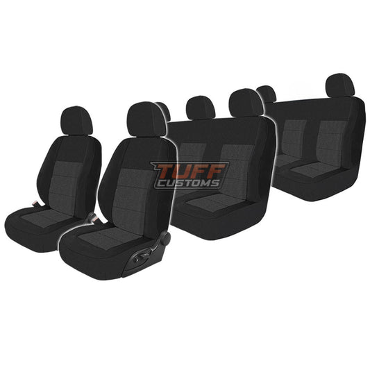 PRIME PLUS Seat Covers 3 Rows Black For Toyota KLUGER GX GXL GRANDE Hybrid 3/2021-2025