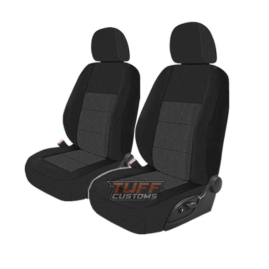 Premium Seat Covers Front Charcoal Grey For Ford Ranger PX MK1 Single CAB 11/2011-16 XL