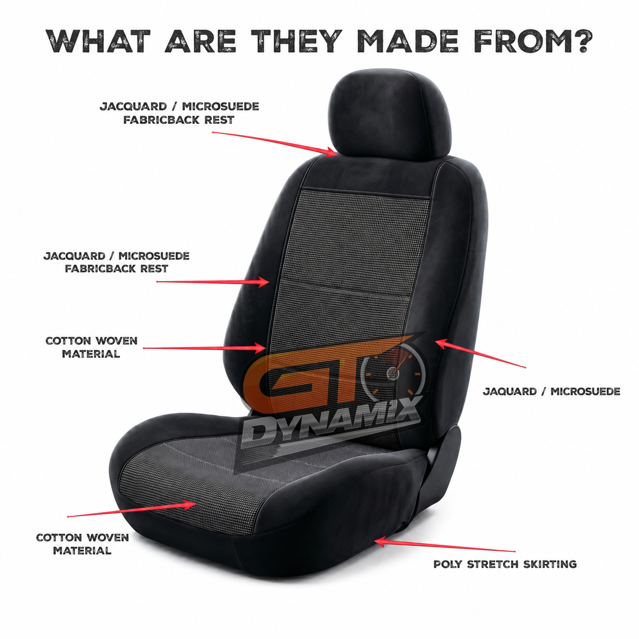Custom CHARCOAL Seat Covers Front For TOYOTA HIACE VAN LWB 2/2019-2026