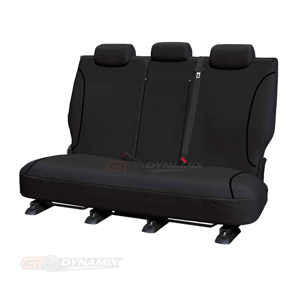 Tradies Canvas Black Seat Covers Middle For TOYOTA LANDCRUISER 200 SERIES GXL 8 SEAT 9/2007-6/2009