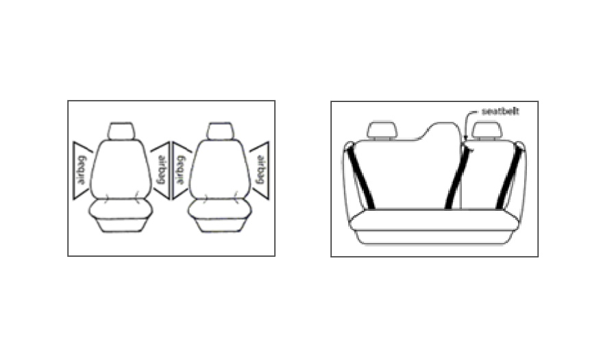Custom Charcoal Seat Covers 2 Rows For TOYOTA CAMRY SEDAN ACV40R 7/2006-11/2011