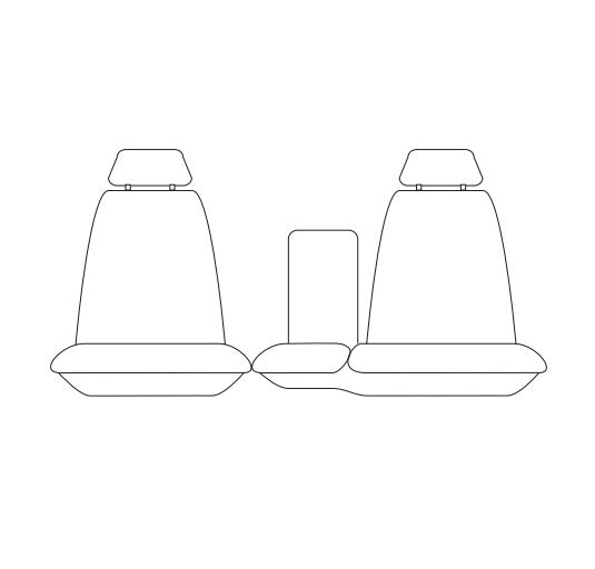 Tradies Canvas Black Seat Covers Front For TOYOTA LANDCRUISER HZJ105R FZJ105 STANDARD 1998-10/2007