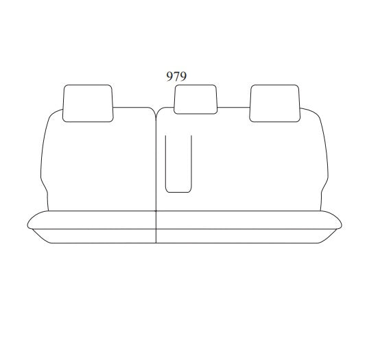 Getaway Neoprene w/ Black Stitch Seat Covers Middle FORD EVEREST MY23.5 ALL BADGES 6/2022-2026