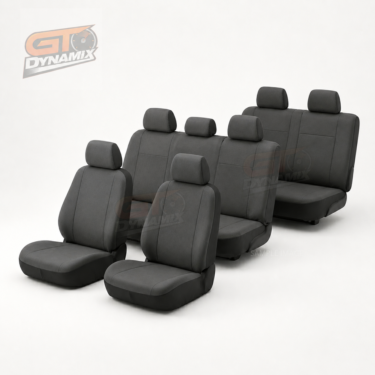Tuff Canvas 3 Rows Seat Covers NISSAN PATROL GU DX ST ST-L Ti 2004-1/2013 Charcoal