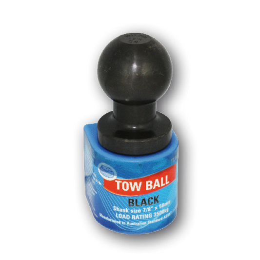 ARK Black Towball 50mm x 51mm 3.5 Ton 7/8 inch Shank TB35BB