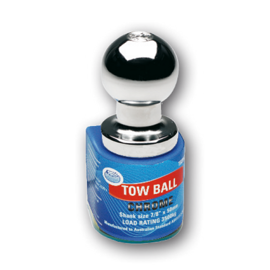 ARK Chrome Towball 50mm x 51mm 3.5 Ton 7/8 inch Shank TB35CB