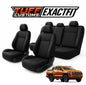 TUFF Customs EXACTFIT Neoprene Seat Covers Mitsubishi Triton MV GLX GLS GSR GLX-R 12/2023-2026 2 Rows