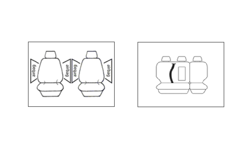 Custom Charcoal Seat Covers 2 Rows FORD TERRITORY SX SY TX TS SR 5/2004-4/2009