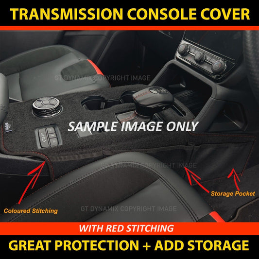 Shevron Transmission Console Cover + Red Stitching For Isuzu D-Max LS-M LSU Auto 7/2020-2024