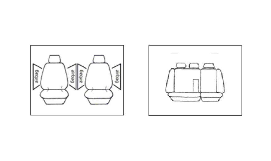 Custom CHARCOAL Seat Covers 2 Rows MITSUBISHI PAJERO NS NT NW NX GL GLX GLS VRX EXCEED 11/2006-2021