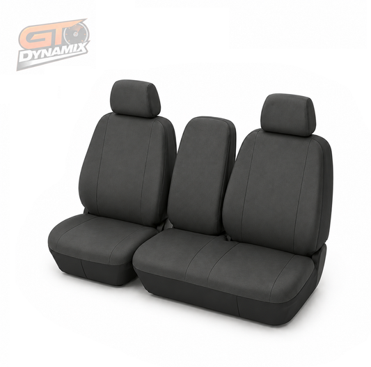 Tuff Canvas Front Seat Covers For TOYOTA LANDCRUISER SINGLE CAB HZJ75R 94-00 Charcoal
