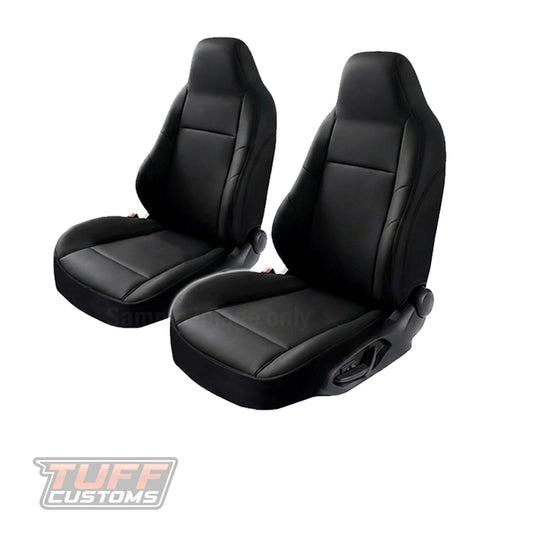 TUFF Customs Neoprene Seat Covers Front For TOYOTA HILUX GUN SINGLE CAB 15-25