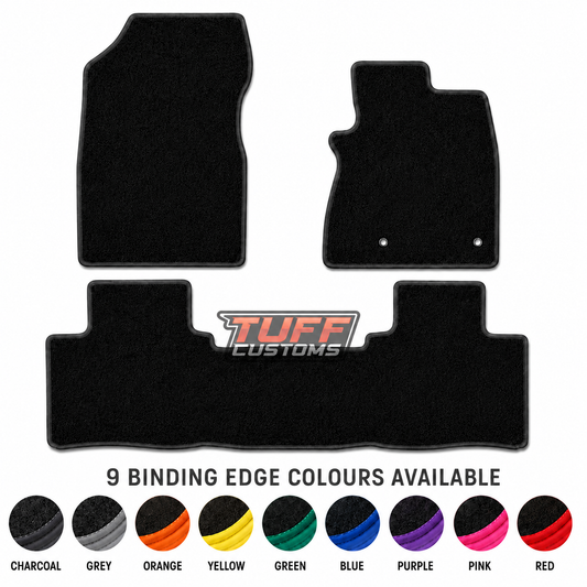 Custom Made  Floor Mats 3pcs For TOYOTA KLUGER GSU40R GSU45R 8/2007-2/2014 w/ 9 Binding Colour