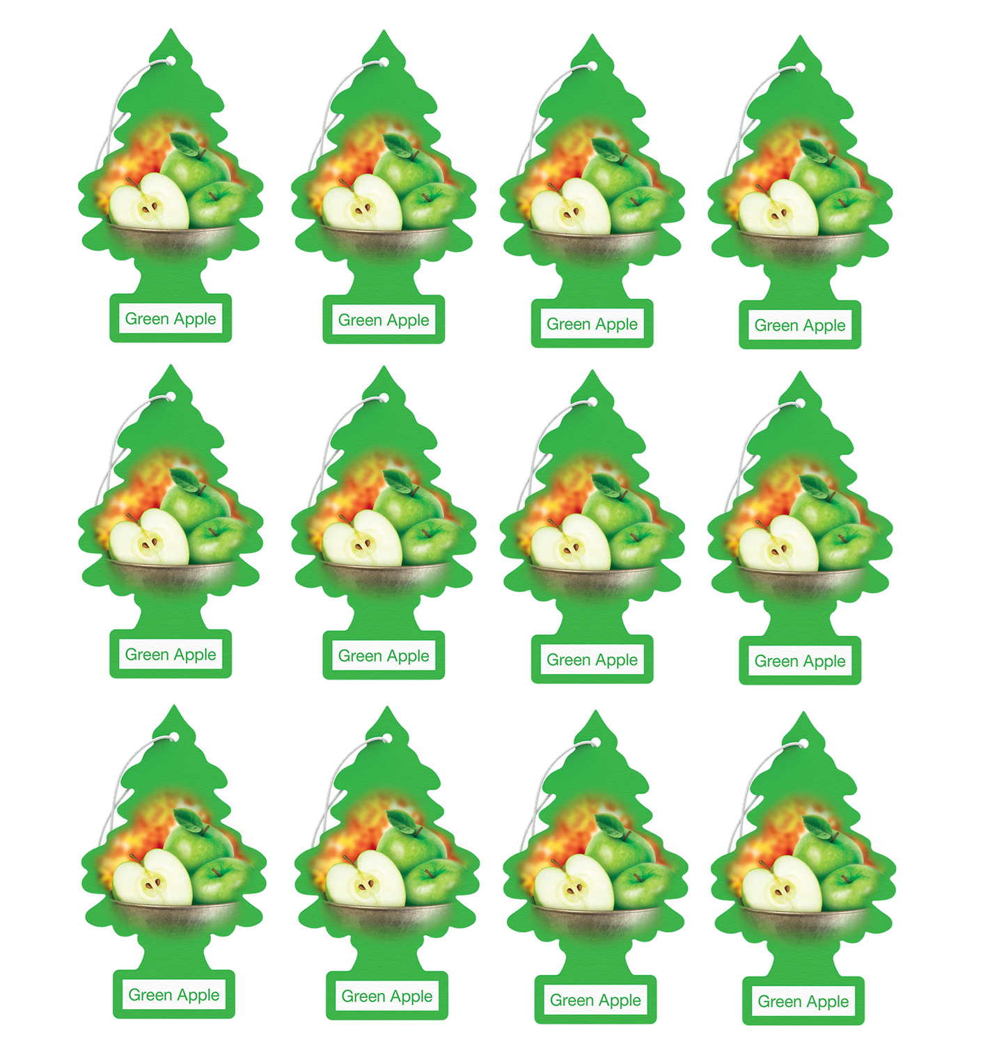 Little Trees Air Freshener Green Apple (Pack of 12) 10316