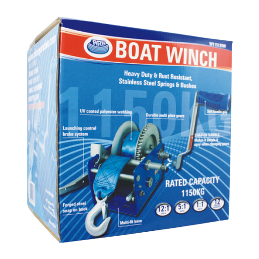 ARK Boat Winch 1150kg Gear Ratio 12:1 / 5:1 / 1:1 W115125W