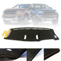 Shevron Black Dash Mat + Orange Stitching For Ford Ranger PX3 MKIII Raptor 8/2018-4/2022 DMO1535