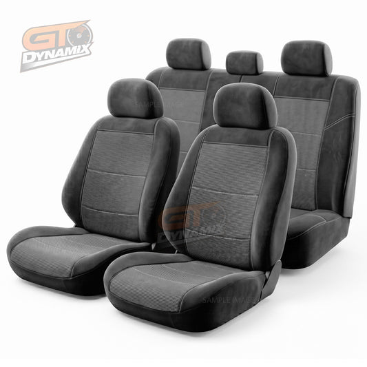Custom Charcoal Seat Covers 3 Rows For TOYOTA PRADO 120 GX GXL VX GRANDE 2003-2009