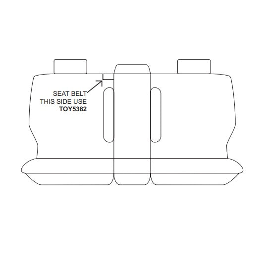 Getaway Neoprene w/ Black Stitch Seat Covers 2 Rows For TOYOTA KLUGER GSU40R GSU45R ALL BADGES 7 SEAT 8/2007-2/2014
